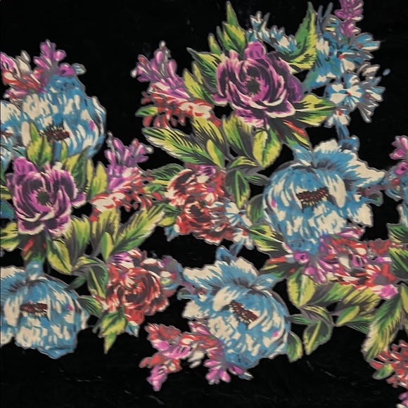 Free People Misha Burnout Black Velvet Mini Dress, Boho Witchy Floral, Size Sm - Picture 10 of 16